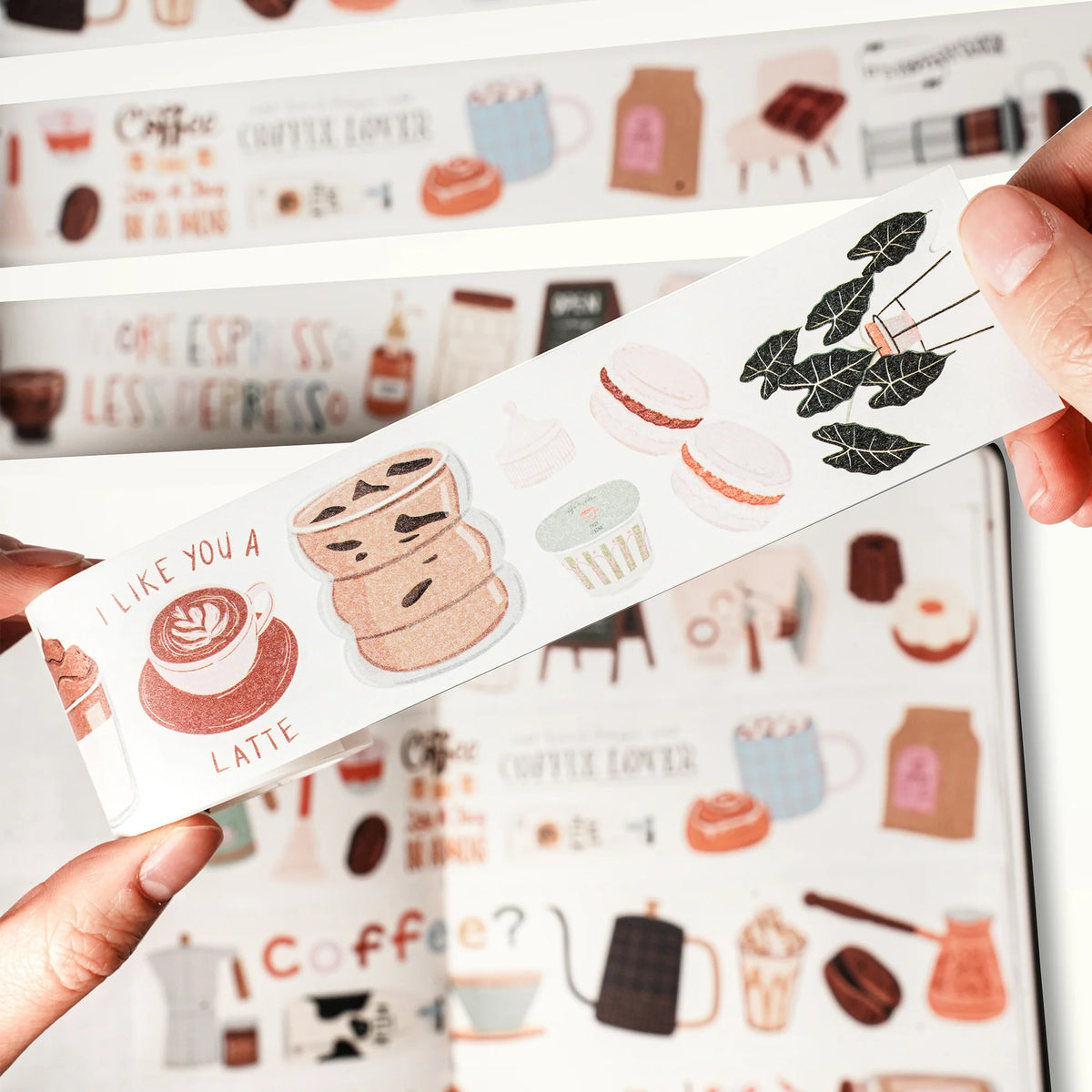 Coffee? Washi Tape Sticker Set