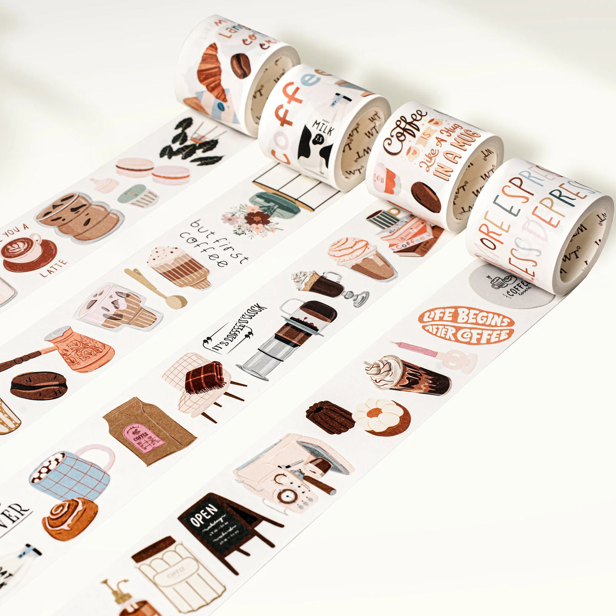 Coffee? Washi Tape Sticker Set