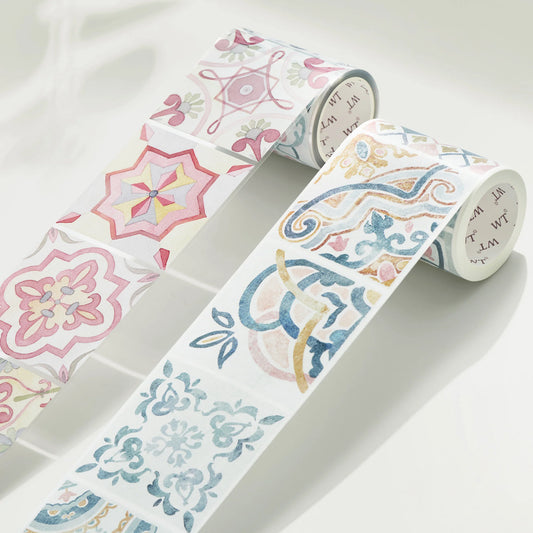 Mediterranean Tiles Wide Washi/PET Tape