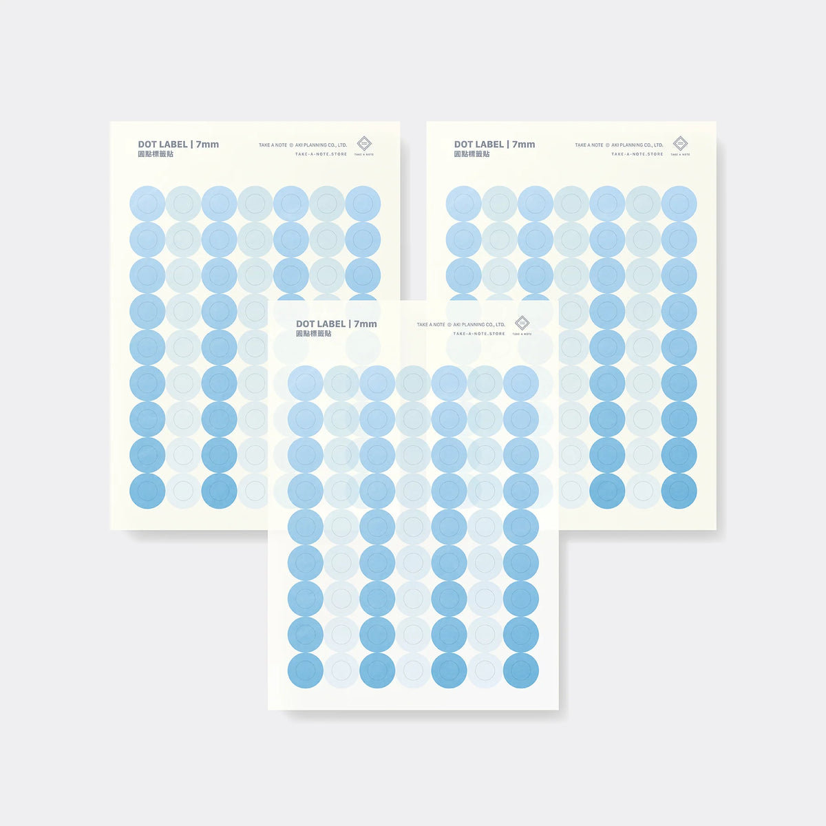 Washi Dot Label 7mm - 3 Sheets