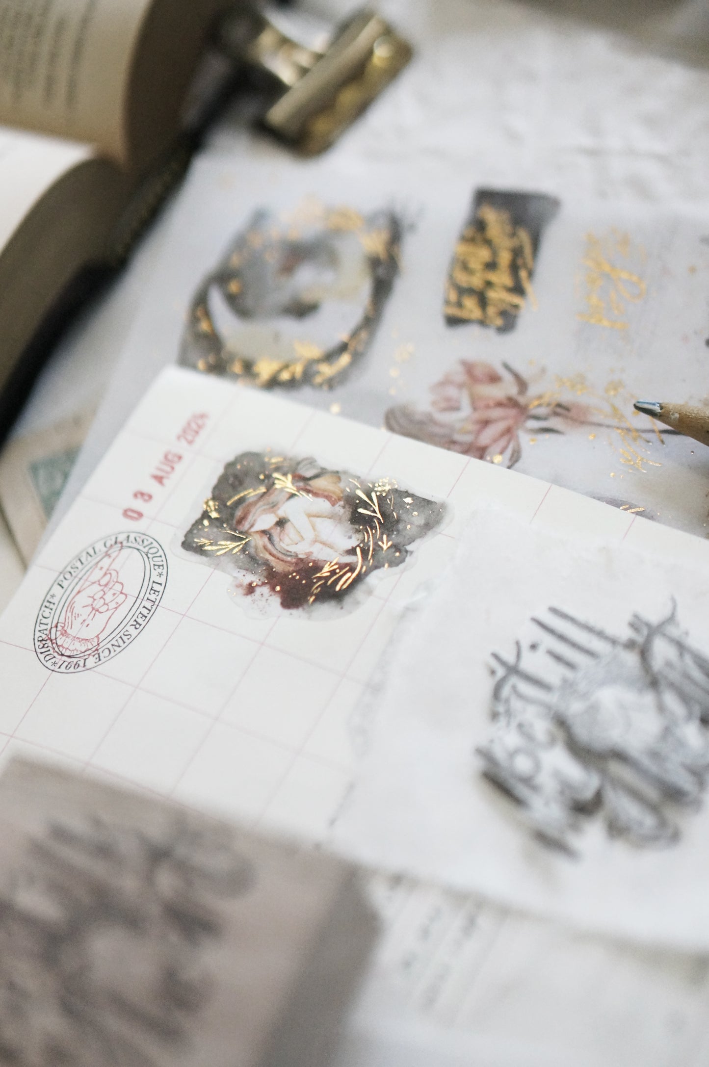 Prayer (Washi with Gold Foil)