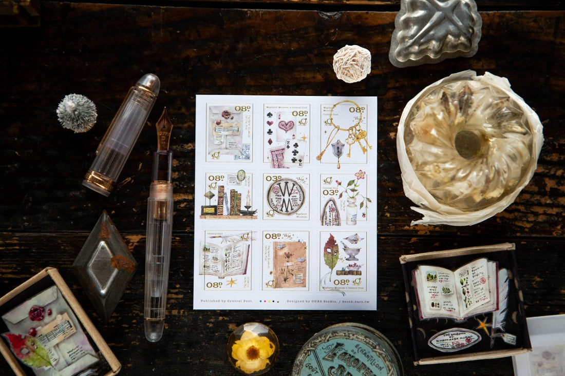 Desk of Botanist Stamp Sticker