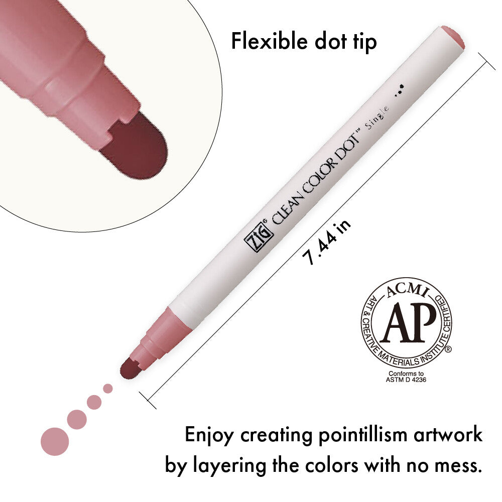 ZIG Clean Colour Dot 6-Colour Set (Milk Smoky)
