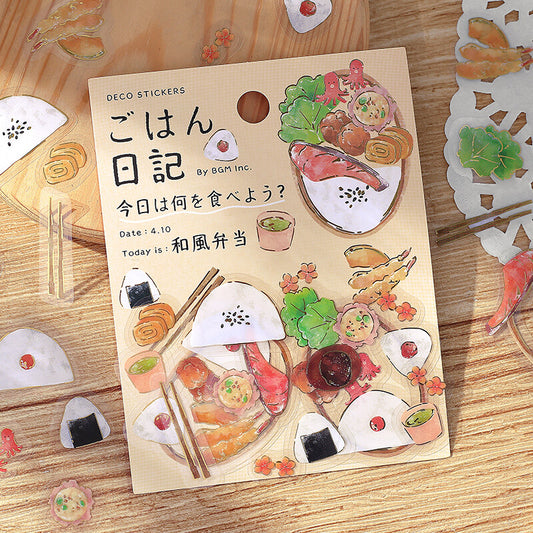 Clear Seal Gohan Diary (Japanese Style Bento)