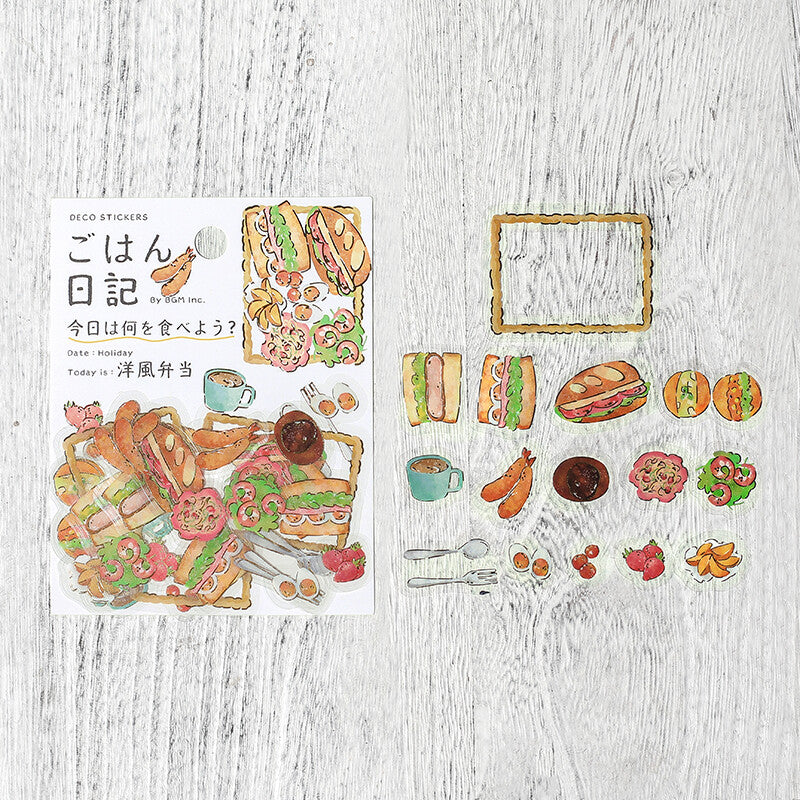 Clear Seal Gohan Diary (Western Style Bento)
