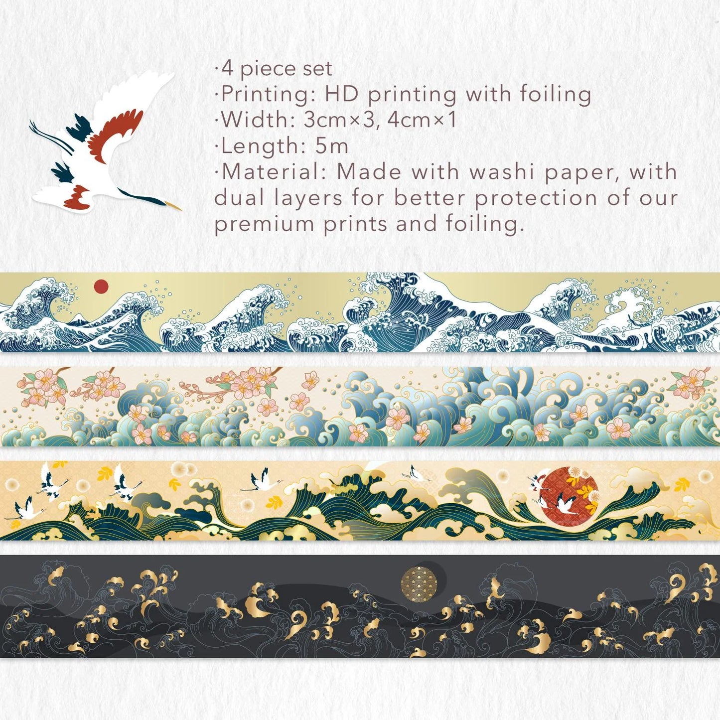 Waves of Rebun Washi Tape Set