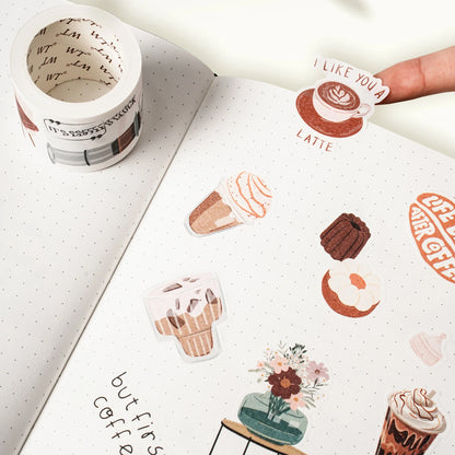 Coffee? Washi Tape Sticker Set