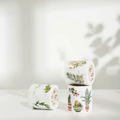 Green Oasis Washi Tape Sticker Set
