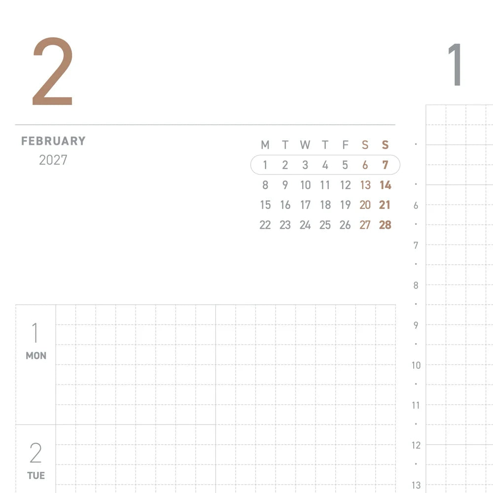 2027 Regular Planner - English Version A5