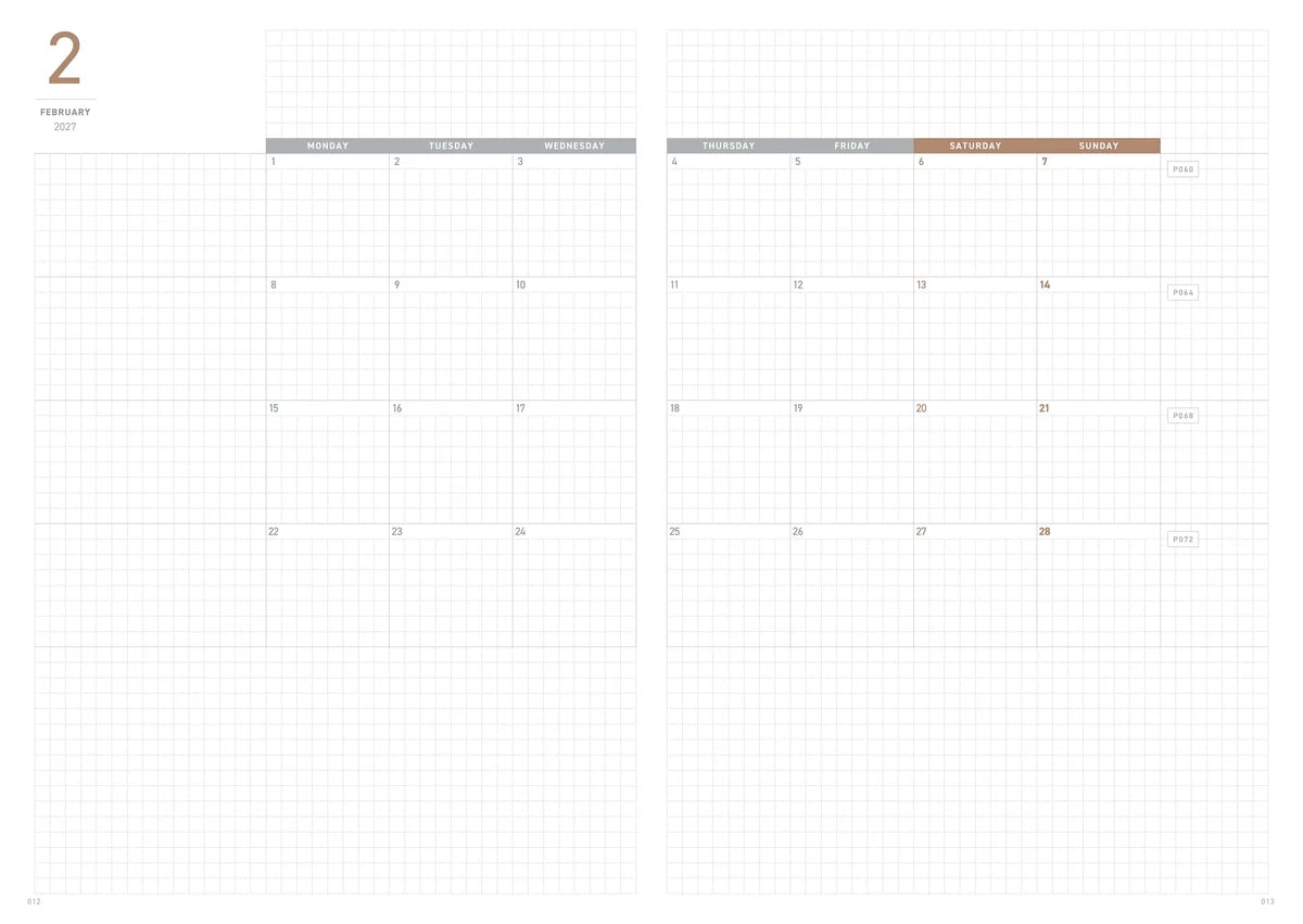 2027 Regular Planner - English Version A5