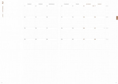 2027 Medium Weeks Planner B6