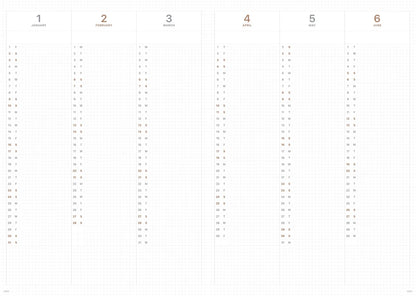2027 Medium Weeks Planner B6