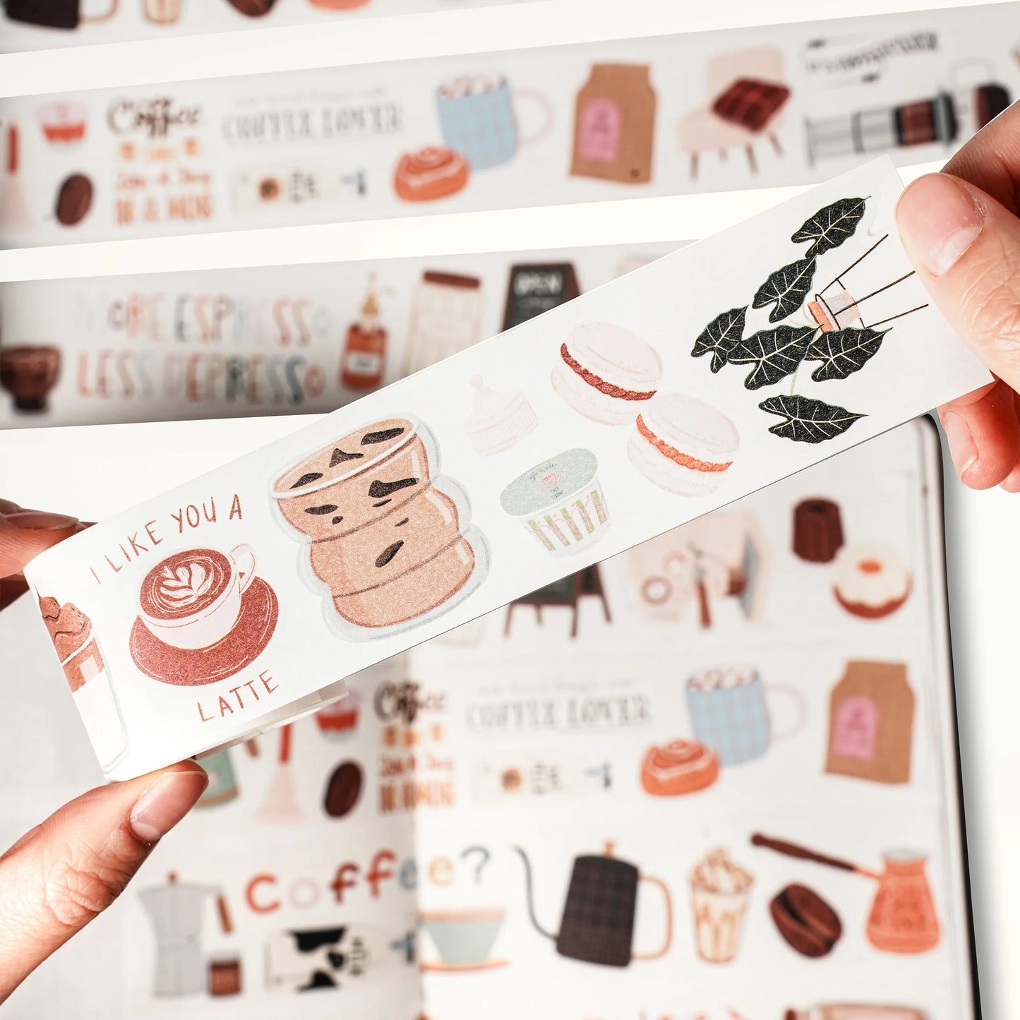Coffee? Washi Tape Sticker Set