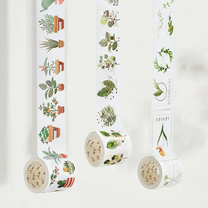 Green Oasis Washi Tape Sticker Set