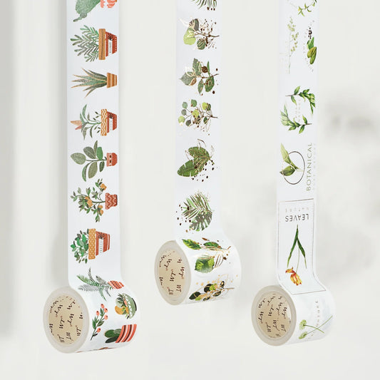 Green Oasis Washi Tape Sticker Set