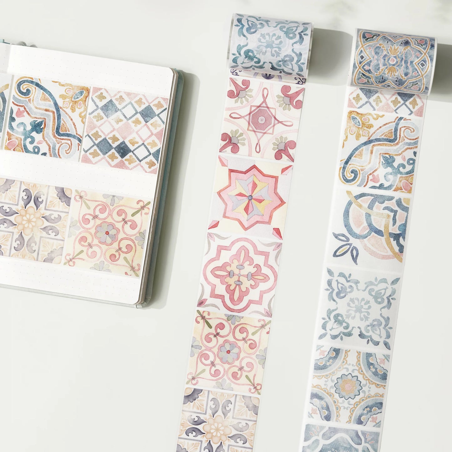 Mediterranean Tiles Wide Washi/PET Tape