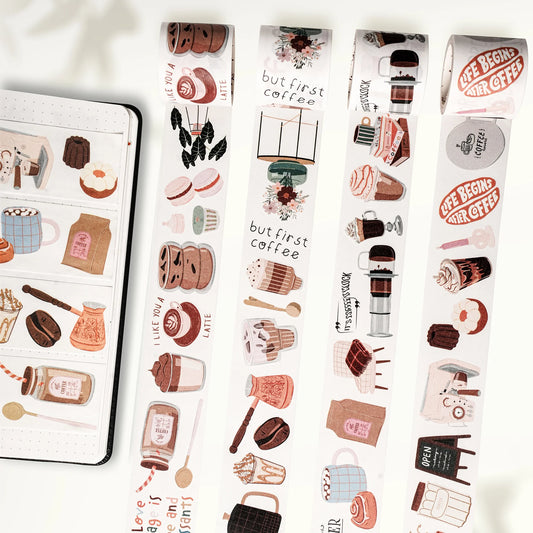 Coffee? Washi Tape Sticker Set