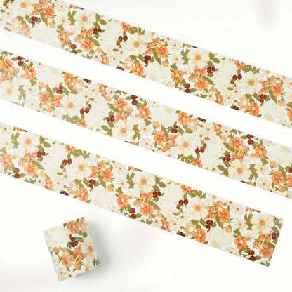 Rustic Camellia Wide Washi Tape Set