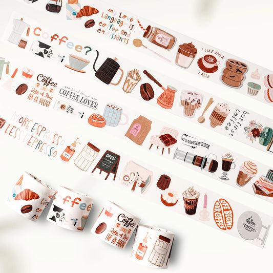 Coffee? Washi Tape Sticker Set