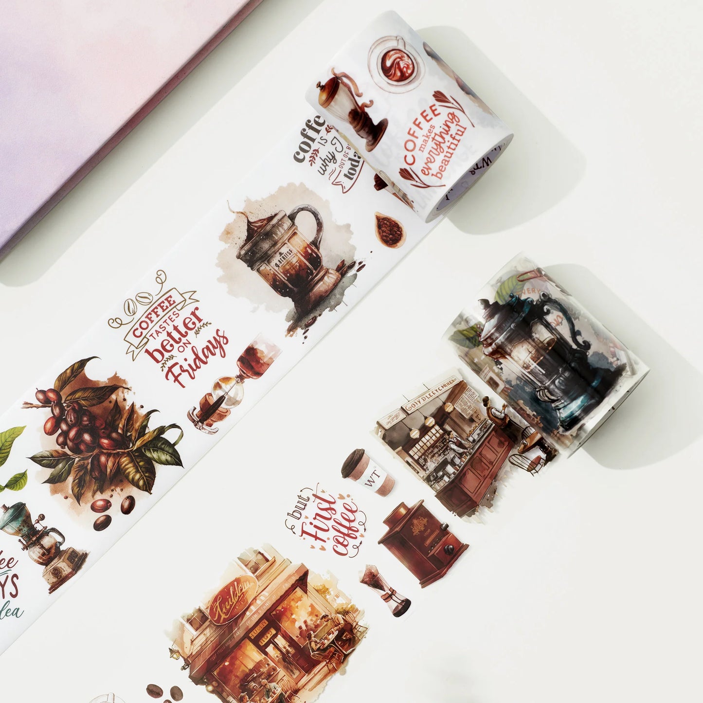 Caffeine Canvas Wide Washi/PET Tape