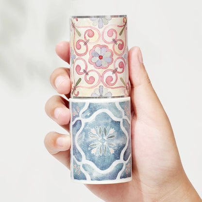 Mediterranean Tiles Wide Washi/PET Tape