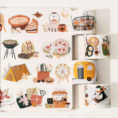 Four Seasons Washi Tape Sticker Set