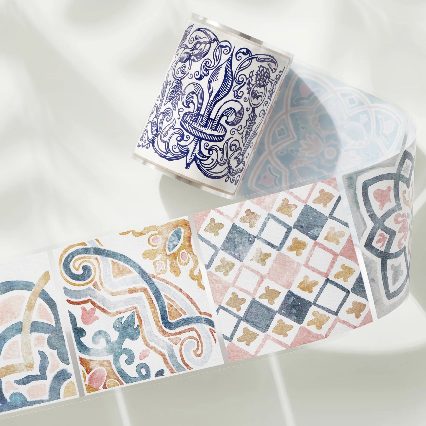 Mediterranean Tiles Wide Washi/PET Tape
