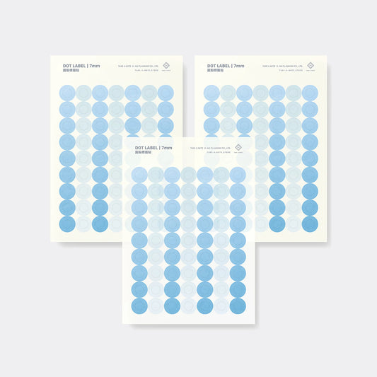 Washi Dot Label 7mm - 3 Sheets