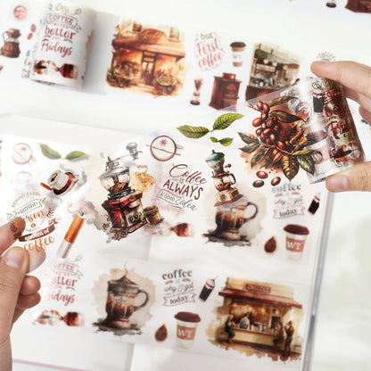 Caffeine Canvas Wide Washi/PET Tape