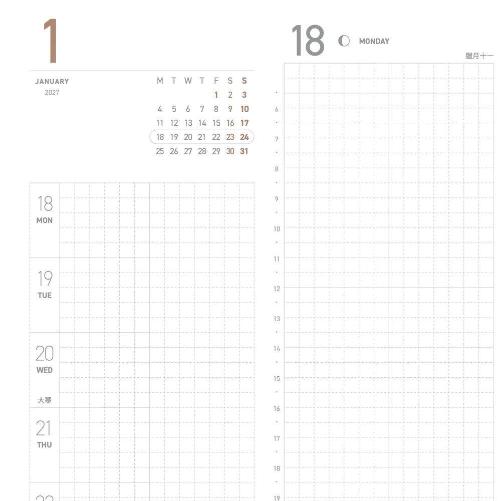 2027 Mini Planner A6