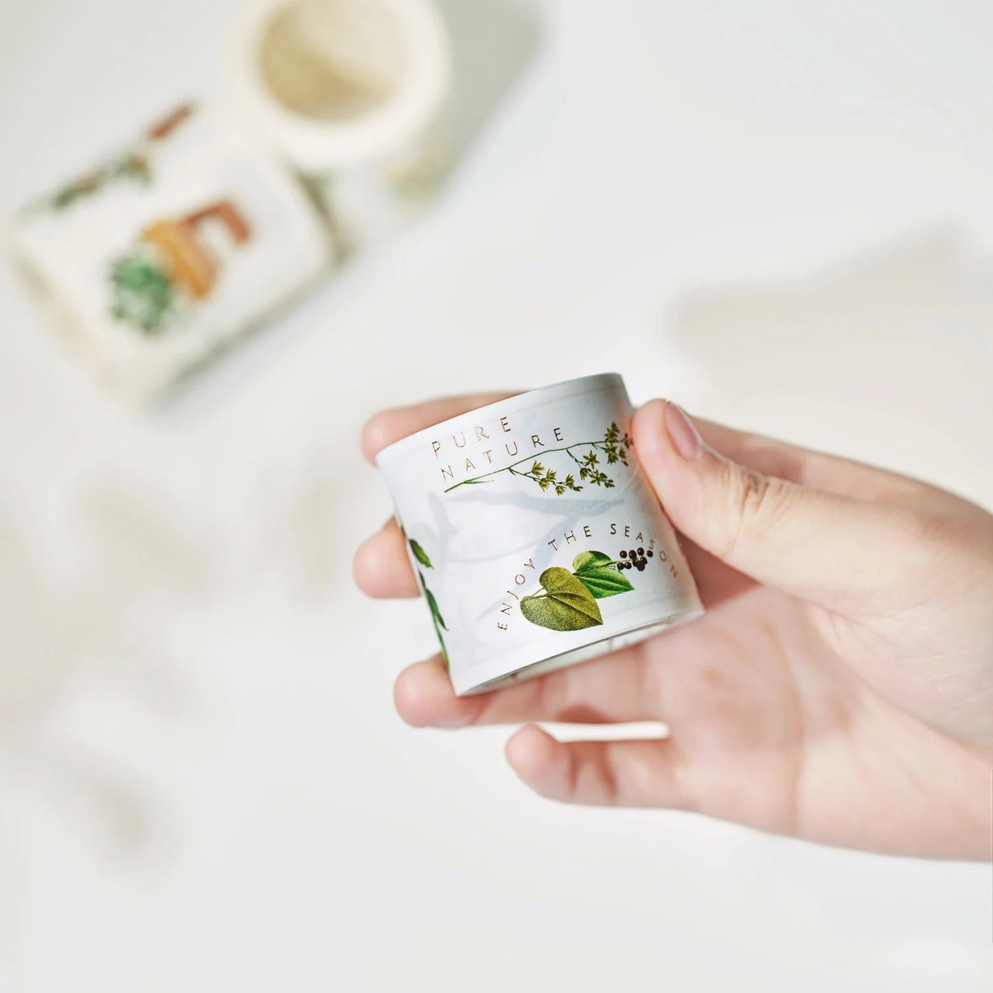 Green Oasis Washi Tape Sticker Set