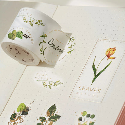 Green Oasis Washi Tape Sticker Set