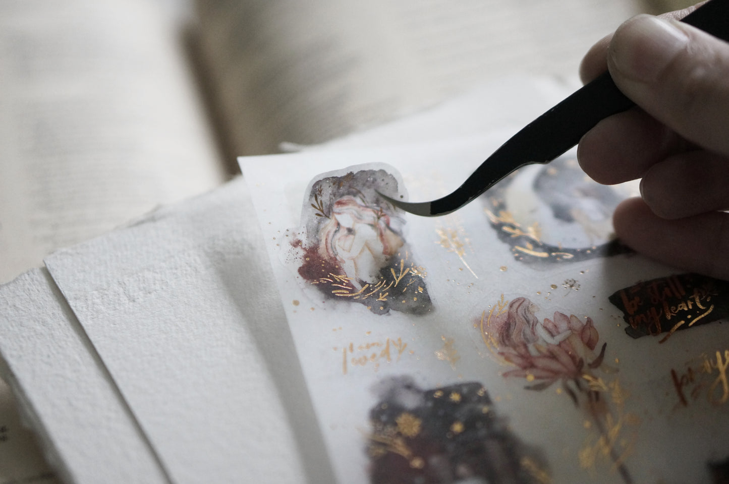 Prayer (Washi with Gold Foil)