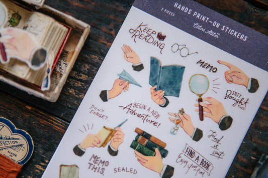 Hands Print-on Sticker