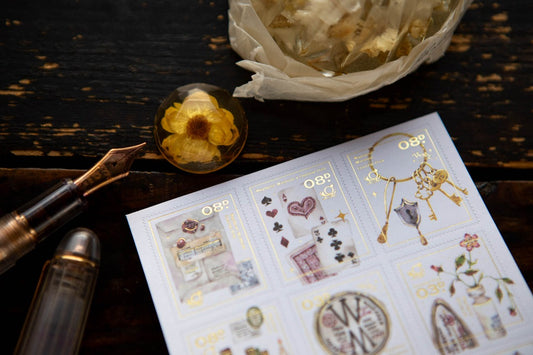 Desk of Botanist Stamp Sticker