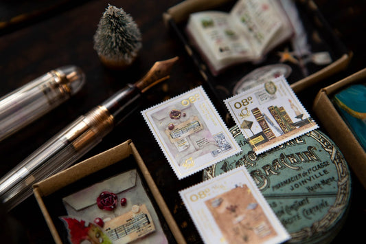Desk of Botanist Stamp Sticker