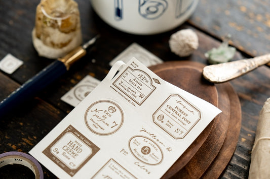 Grocery Labels Letterpress Book