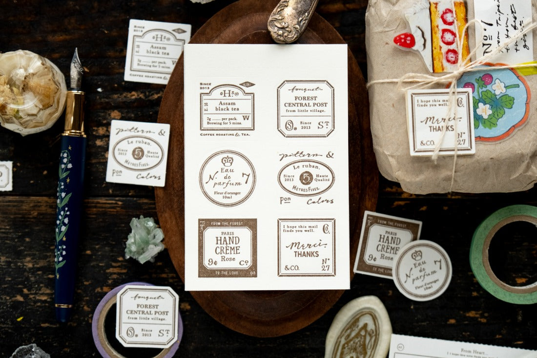 Grocery Labels Letterpress Book