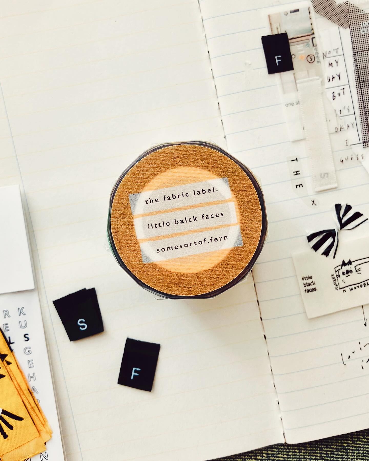 the fabric label.