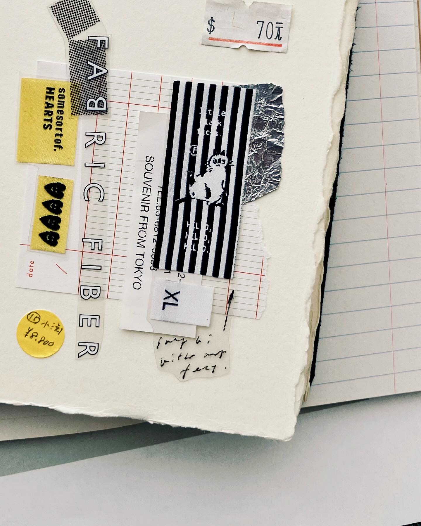 the fabric label.