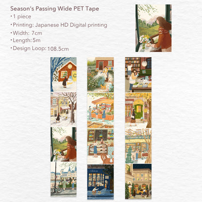 Season's Passing Wide Washi/PET Tape